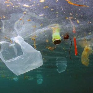 Sampah plastik di lautan